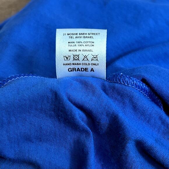 Nununu Star Layered Dress Tulle Ruffle Blue Girl's 12-14 Large Midi Long Sleeve - Picture 8 of 8